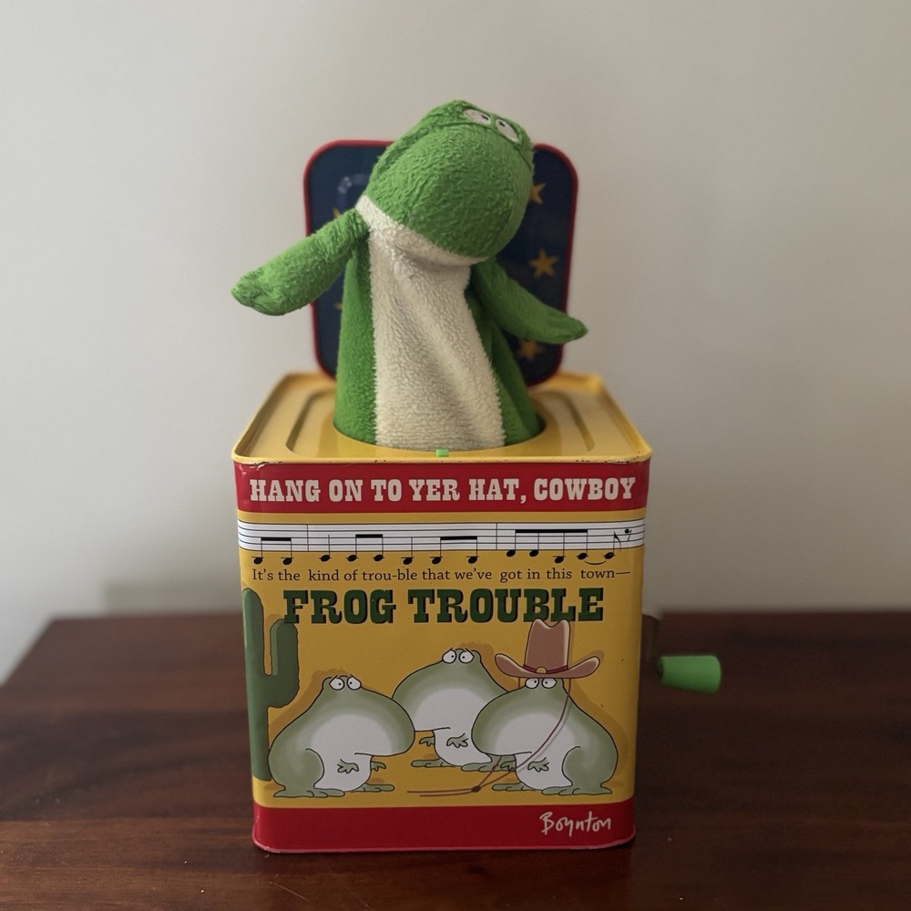 WORKING FROG-IN-THE-BOX  - Jack-In-The-Box 2013 Boynton‎ Frog Trouble